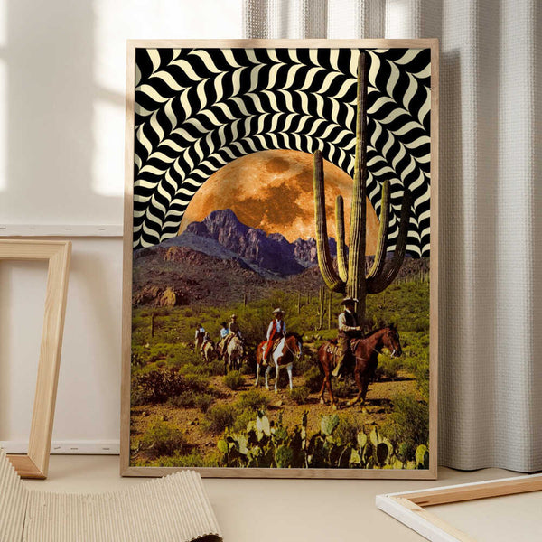 Tablou înramat „Illusionary Cowboys” de Taudalpoi