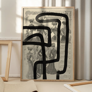 Tablou înramat „Abstract paper I” de Studio Palette