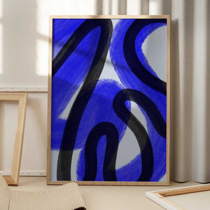 Tablou înramat „Cobalt I” de Studio Palette