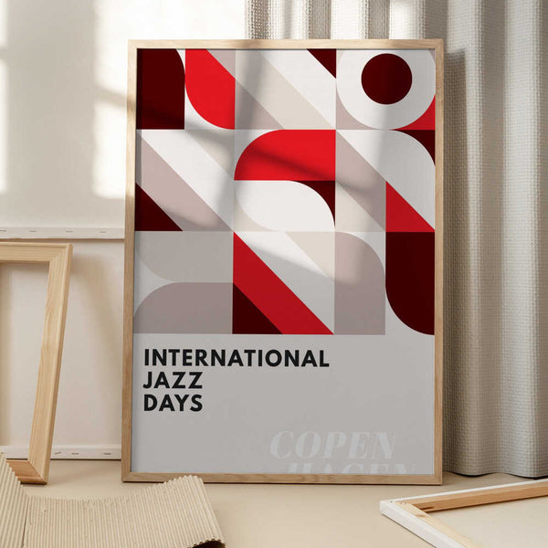 Tablou înramat „Jazz Days Copenhagen” de Kubistika