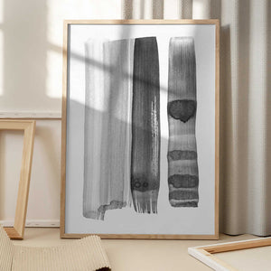 Tablou înramat „Monochrome Strokes” de Shot by Clint