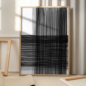 Tablou înramat „Black And Gray Lines Creating A Grid Pattern” de Shot by Clint