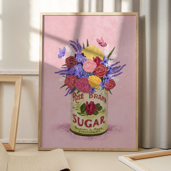 Tablou înramat „Flowers In a vintage Can” de Raissa Oltmanns