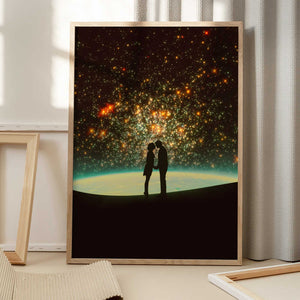 Tablou înramat „A Cosmic Kiss” de Taudalpoi