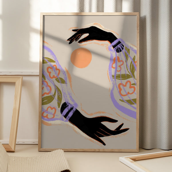 Tablou înramat „Embrace The Sun” de Arty Guava