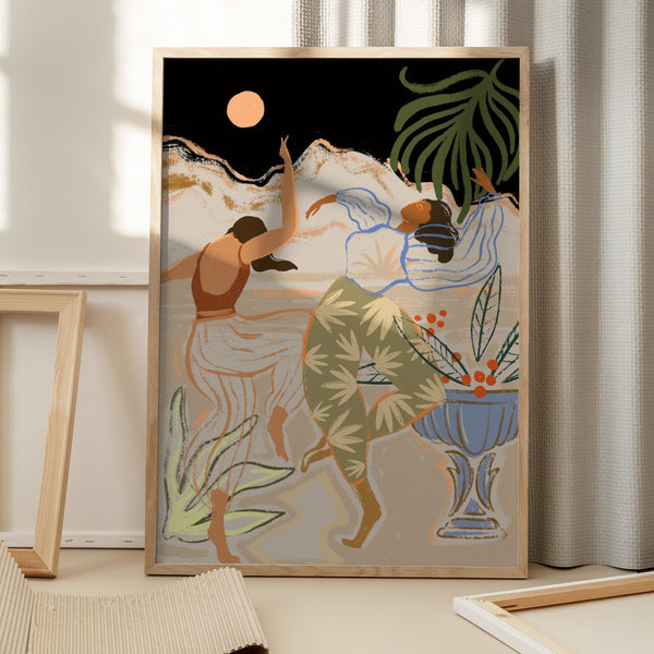 Tablou înramat „Moonlightdance” de Arty Guava