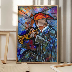 Tablou înramat „Trumpet Jazz” de Ricardo Maya