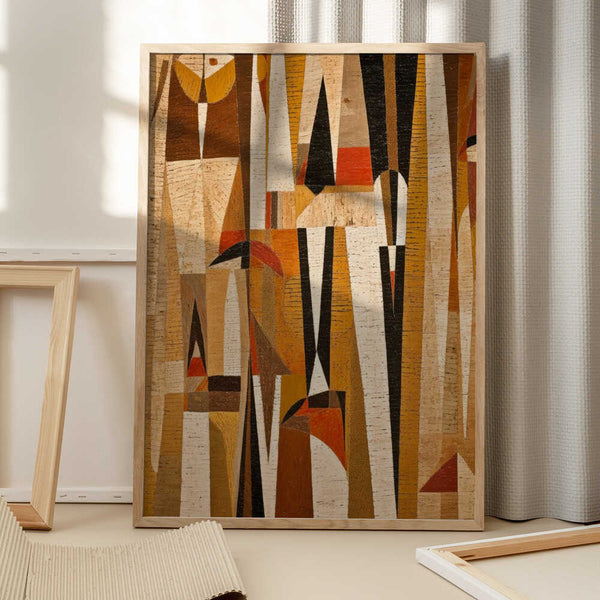 Tablou înramat „Geometric Harmony” de Treechild