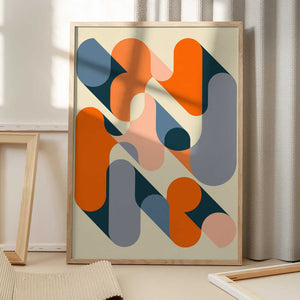 Tablou înramat „Geometrics 2” de Jazzberry Blue