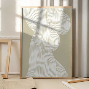 Tablou înramat „Flowing Lines Elegance” de Treechild