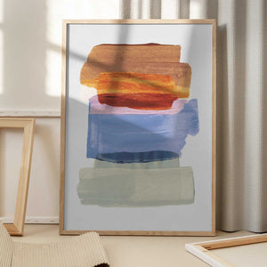 Tablou înramat „Abstract Brush Strokes 49 A1” de Mareike Böhmer