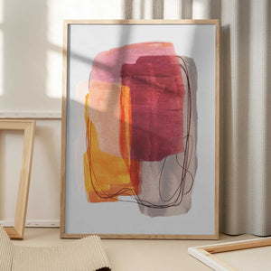 Tablou înramat „Abstract Brush Strokes 51” de Mareike Böhmer