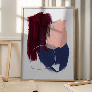 Tablou înramat „Abstract Brush Strokes 10x 300dpi” de Mareike Böhmer