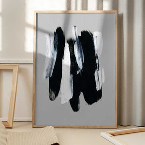 Tablou înramat „Abstract Brush Strokes 12 300dpi” de Mareike Böhmer