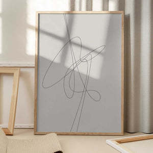 Tablou înramat „Brown Abstract” de Oju Design