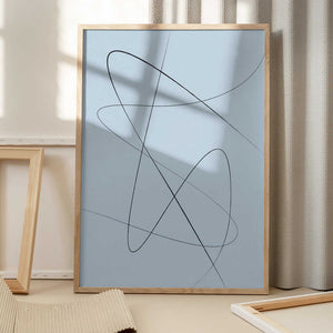 Tablou înramat „Blue Abstract No2” de Oju Design