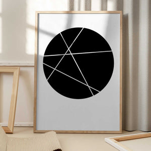 Tablou înramat „Circle Line” de Oju Design