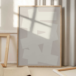 Tablou înramat „Geometricaf Oju 2x3” de Oju Design