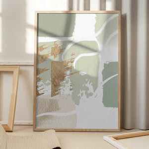 Tablou înramat „simply green-2” de Sally Ann Moss