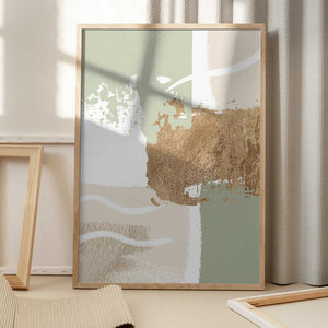 Tablou înramat „simply green-3” de Sally Ann Moss