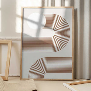Tablou înramat „Beige Arc Poster” de Elena Ristova