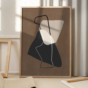 Tablou înramat „Abstract Silhouette” de Elena Ristova