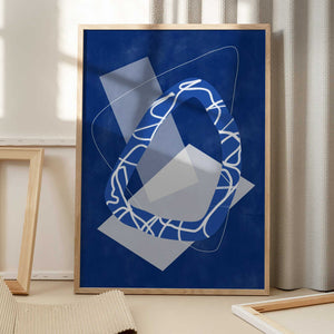 Tablou înramat „Geometric Flow” de Elena Ristova