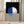 Tablou înramat „Isected Circle with Blue and White Quadrants” de Elena Ristova
