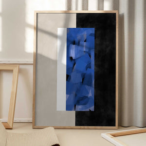 Tablou înramat „Blue Block Essence” de Elena Ristova