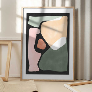 Tablou înramat „Shapes Harmony” de Elena Ristova