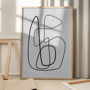 Tablou înramat „Intricate Black Line Art” de Elena Ristova