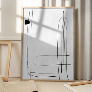 Tablou înramat „Whispers of Line” de Elena Ristova