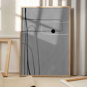 Tablou înramat „Balanced Lines” de Elena Ristova