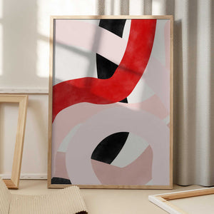 Tablou înramat „Colorful Curves” de Elena Ristova