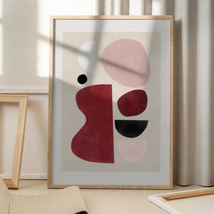 Tablou înramat „Abstract Geometric Shapes” de Elena Ristova