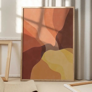 Tablou înramat „Earthy Harmony” de Elena Ristova