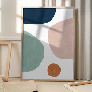Tablou înramat „Colorful Shapes” de Elena Ristova