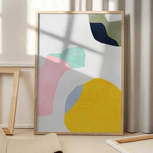 Tablou înramat „Pastel Minimal shapes” de Ana Rut Bre