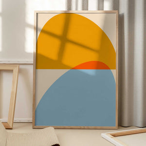 Tablou înramat „Mid Century Pastel 18” de Ana Rut Bre