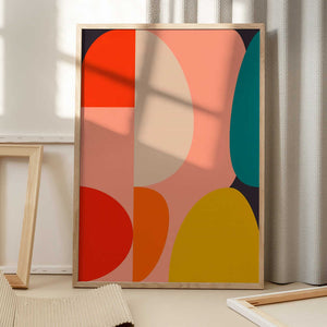 Tablou înramat „Mid Century Pastel 14” de Ana Rut Bre