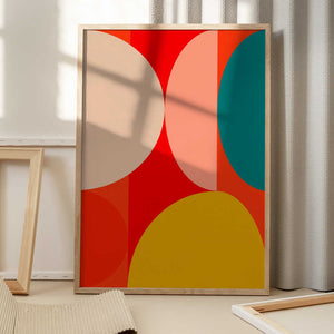 Tablou înramat „Mid Century Pastel 13” de Ana Rut Bre