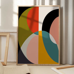 Tablou înramat „Mid Century Pastel 11” de Ana Rut Bre