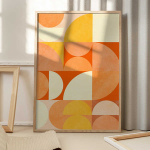 Tablou înramat „Spring Mid Rhapsody Orange 3” de Ana Rut Bre
