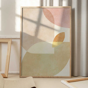 Tablou înramat „Aqua Shapes1 Kopie” de Ana Rut Bre
