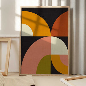 Tablou înramat „Geo Shapes Fall 21 Geo” de Ana Rut Bre