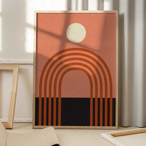 Tablou înramat „Geo Shapes Fall 21 Arc” de Ana Rut Bre