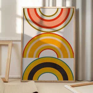 Tablou înramat „Rainbow Suns 6” de Ana Rut Bre
