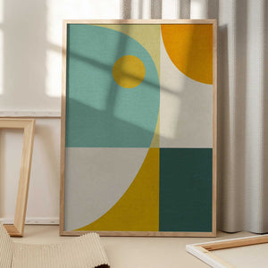 Tablou înramat „Rainbow Plus Shapes10” de Ana Rut Bre