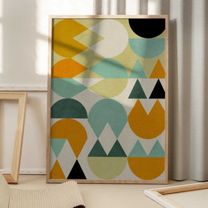 Tablou înramat „Rainbow Plus Shapes5” de Ana Rut Bre