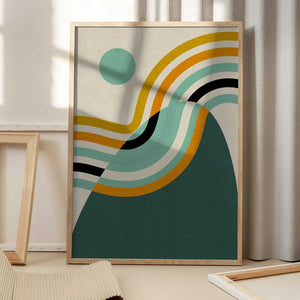 Tablou înramat „Rainbow Plus Shapes2” de Ana Rut Bre